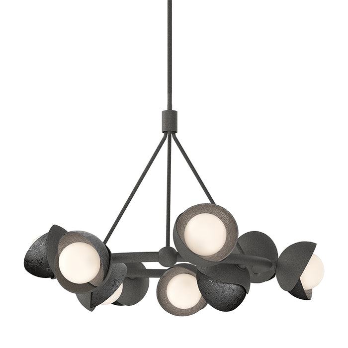 Hubbardton Forge 131068 Brooklyn 9-lt 32" Pendant, Bronze Accent