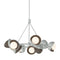 Hubbardton Forge 131068 Brooklyn 9-lt 32" Pendant, Bronze Accent