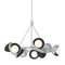 Hubbardton Forge 131068 Brooklyn 9-lt 32" Pendant, Black Accent