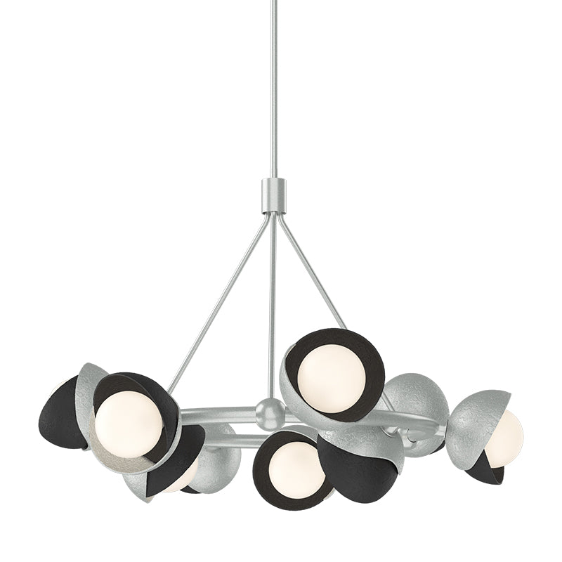 Hubbardton Forge 131068 Brooklyn 9-lt 32" Pendant, Black Accent