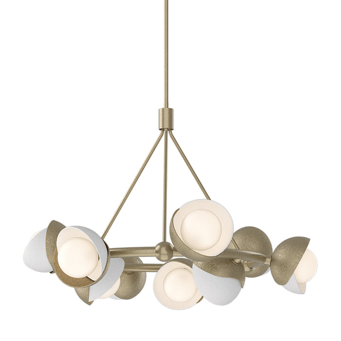 Hubbardton Forge 131068 Brooklyn 9-lt 32" Pendant, White Accent