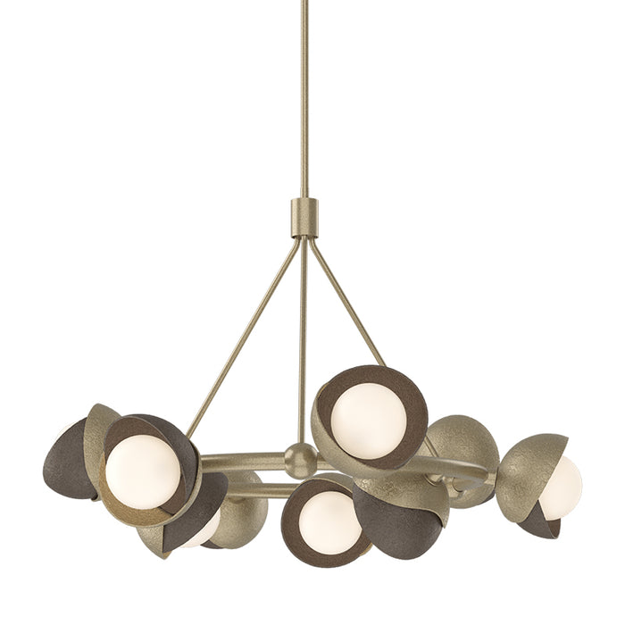 Hubbardton Forge 131068 Brooklyn 9-lt 32" Pendant, Bronze Accent