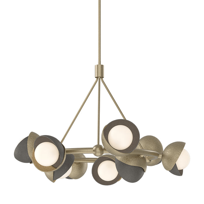 Hubbardton Forge 131068 Brooklyn 9-lt 32" Pendant, Dark Smoke Accent