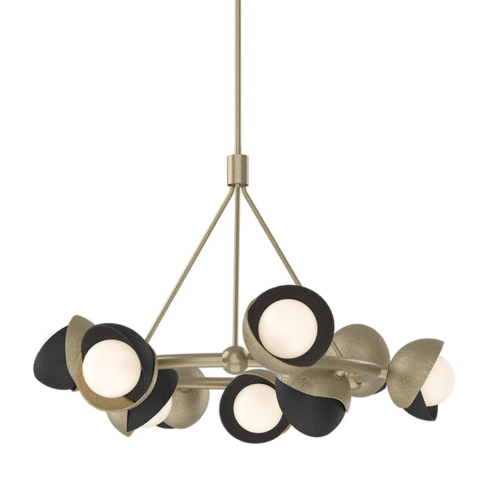 Hubbardton Forge 131068 Brooklyn 9-lt 32" Pendant, Black Accent