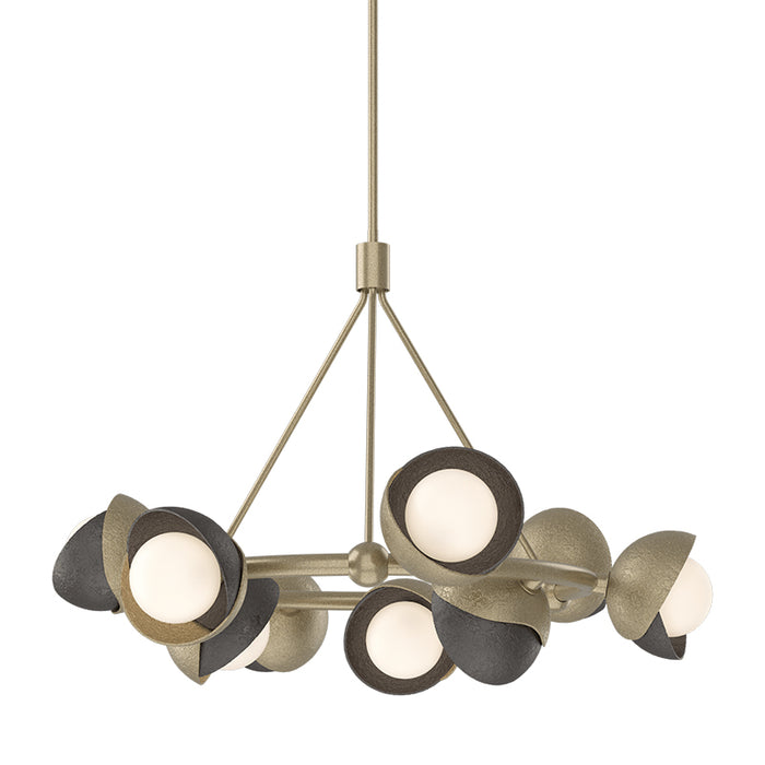 Hubbardton Forge 131068 Brooklyn 9-lt 32" Pendant, Oil Rubbed Bronze Accent