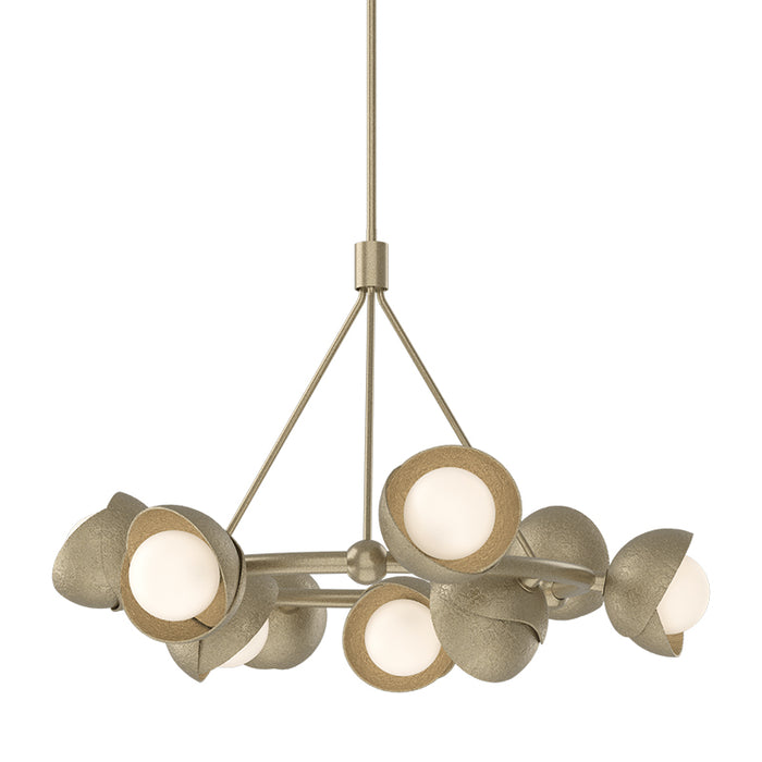 Hubbardton Forge 131068 Brooklyn 9-lt 32" Pendant, Soft Gold Accent