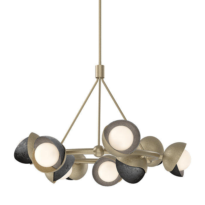 Hubbardton Forge 131068 Brooklyn 9-lt 32" Pendant, Bronze Accent