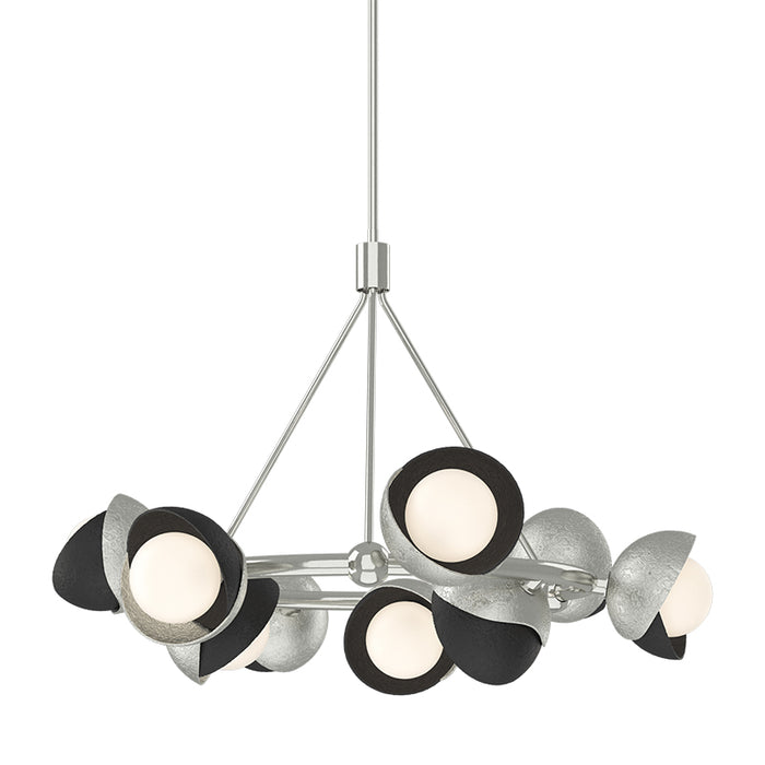 Hubbardton Forge 131068 Brooklyn 9-lt 32" Pendant, Black Accent