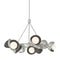 Hubbardton Forge 131068 Brooklyn 9-lt 32" Pendant, Oil Rubbed Bronze Accent