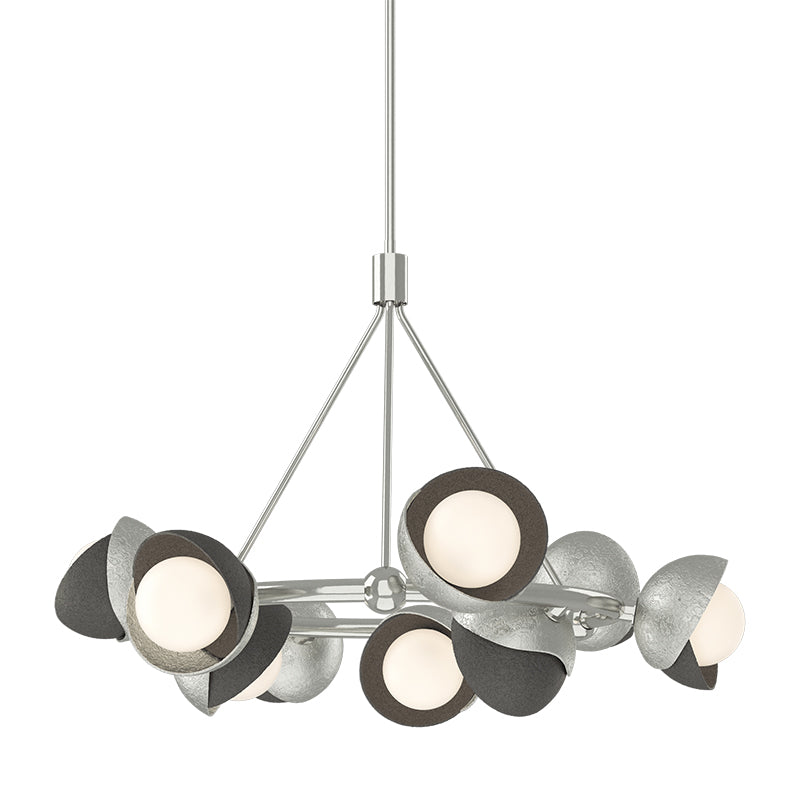 Hubbardton Forge 131068 Brooklyn 9-lt 32" Pendant, Natural Iron Accent