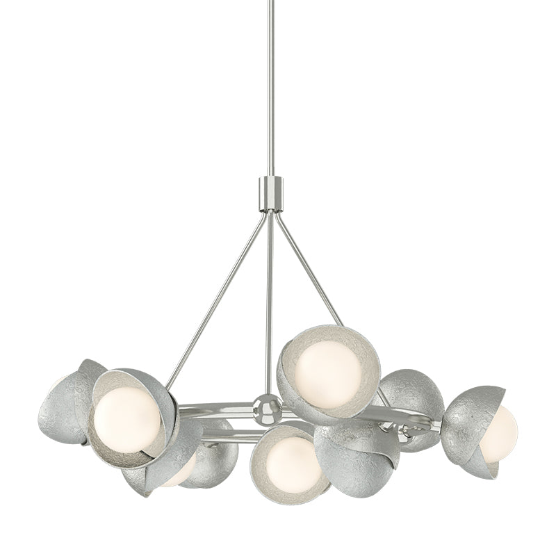 Hubbardton Forge 131068 Brooklyn 9-lt 32" Pendant, Vintage Platinum Accent