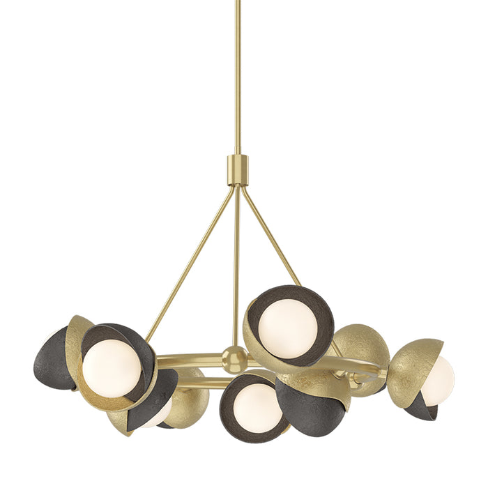 Hubbardton Forge 131068 Brooklyn 9-lt 32" Pendant, Oil Rubbed Bronze Accent