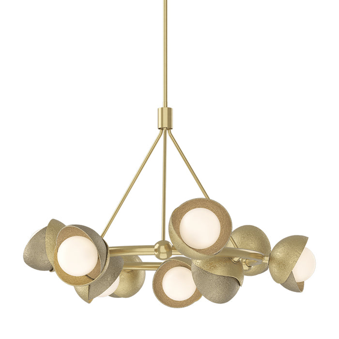 Hubbardton Forge 131068 Brooklyn 9-lt 32" Pendant, Soft Gold Accent