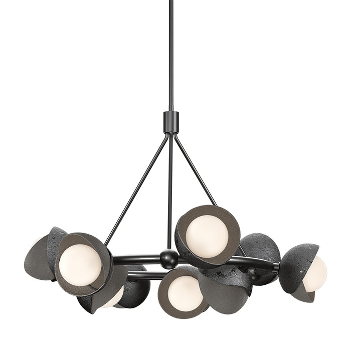 Hubbardton Forge 131068 Brooklyn 9-lt 32" Pendant, Dark Smoke Accent