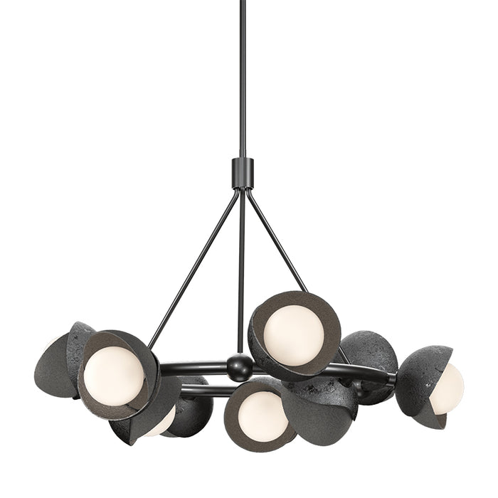 Hubbardton Forge 131068 Brooklyn 9-lt 32" Pendant, Natural Iron Accent