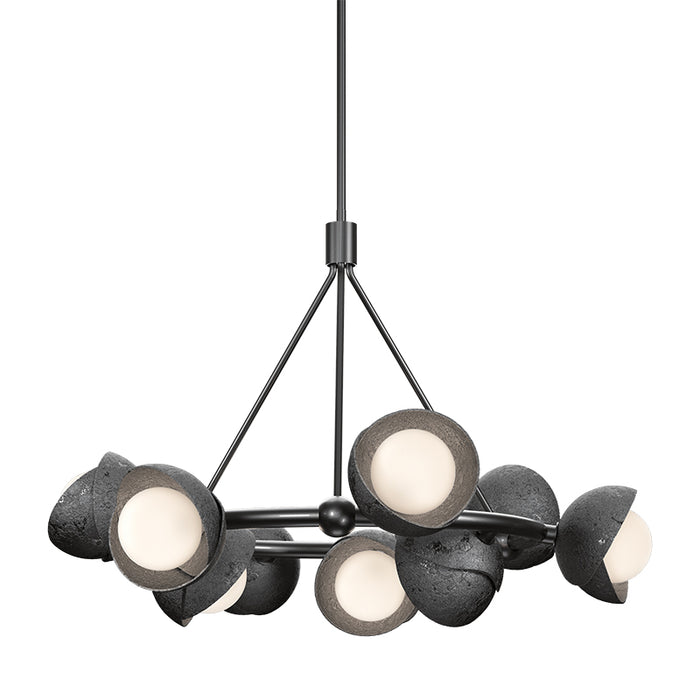 Hubbardton Forge 131068 Brooklyn 9-lt 32" Pendant, Bronze Accent