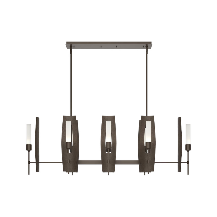 Hubbardton Forge 131080 Passage 8-lt 52" Pendant - Bronze/Frosted Glass