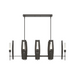 Hubbardton Forge 131080 Passage 8-lt 52" Pendant - Dark Smoke/Frosted Glass