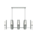 Hubbardton Forge 131080 Passage 8-lt 52" Pendant - Vintage Platinum/Frosted Glass