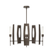 Hubbardton Forge 131081 Passage 5-lt 30" Pendant - Bronze/Frosted Glass