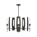 Hubbardton Forge 131081 Passage 5-lt 30" Pendant - Dark Smoke/Frosted Glass