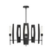 Hubbardton Forge 131081 Passage 5-lt 30" Pendant - Black/Frosted Glass