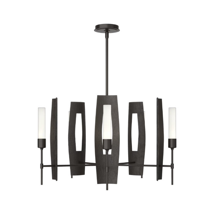 Hubbardton Forge 131081 Passage 5-lt 30" Pendant - Oil Rubbed Bronze/Frosted Glass
