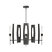 Hubbardton Forge 131081 Passage 5-lt 30" Pendant - Natural Iron/Frosted Glass