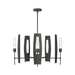 Hubbardton Forge 131081 Passage 5-lt 30" Pendant - Natural Iron/Clear Glass