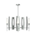 Hubbardton Forge 131081 Passage 5-lt 30" Pendant - Vintage Platinum/Frosted Glass