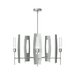 Hubbardton Forge 131081 Passage 5-lt 30" Pendant - Vintage Platinum/CLear Glass