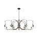 Hubbardton Forge 131085 Optic 8-lt 51" Pendant - Bronze