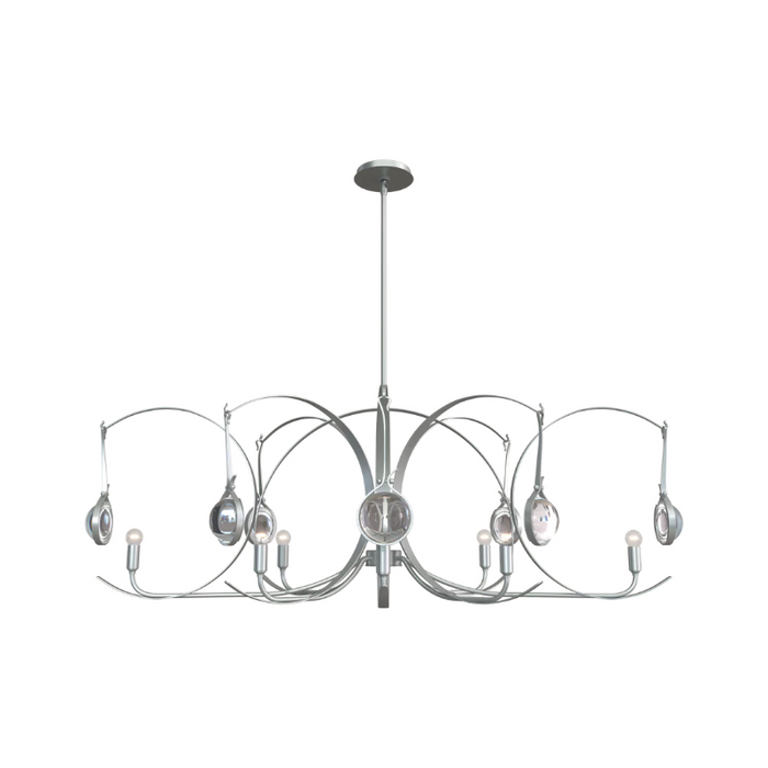 Hubbardton Forge 131085 Optic 8-lt 51" Pendant - Vintage Platinum