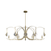Hubbardton Forge 131085 Optic 8-lt 51" Pendant - Modern Brass