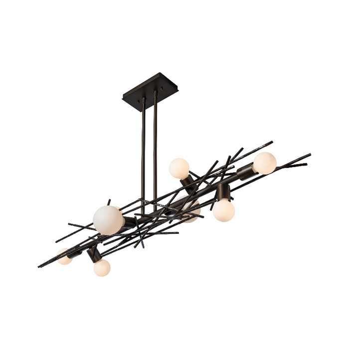 Hubbardton Forge 131087 Brindille 8-lt 54" Linear Pendant