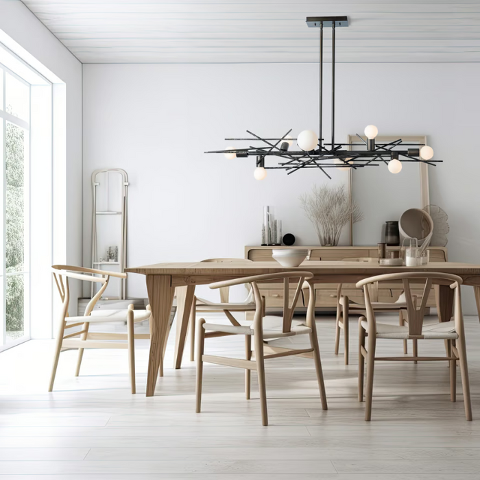 Hubbardton Forge 131087 Brindille 8-lt 54" Linear Pendant