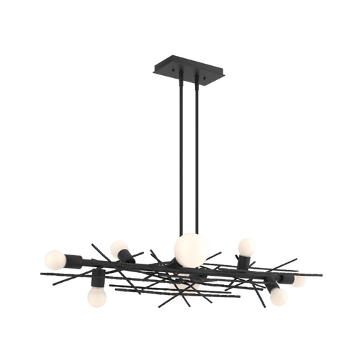 Hubbardton Forge 131087 Brindille 8-lt 54" Linear Pendant - Black
