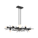 Hubbardton Forge 131087 Brindille 8-lt 54" Linear Pendant - Black