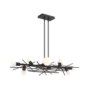 Hubbardton Forge 131087 Brindille 8-lt 54" Linear Pendant - Oil Rubbed Bronze
