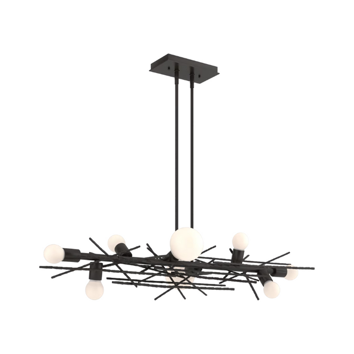 Hubbardton Forge 131087 Brindille 8-lt 54" Linear Pendant - Oil Rubbed Bronze