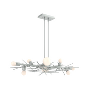 Hubbardton Forge 131087 Brindille 8-lt 54" Linear Pendant - Vintage Platinum