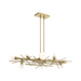 Hubbardton Forge 131087 Brindille 8-lt 54" Linear Pendant - Modern Brass