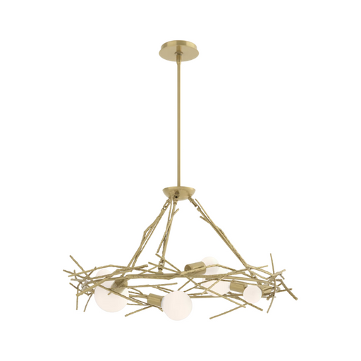 Hubbardton Forge 131088 Brindille 6-lt 37" Pendant - Modern Brass