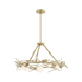 Hubbardton Forge 131088 Brindille 6-lt 37" Pendant - Modern Brass