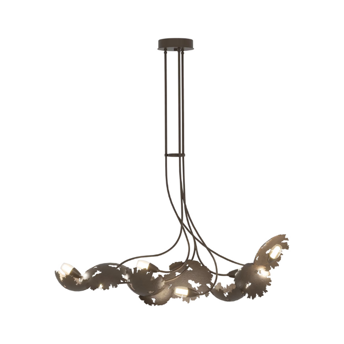 Hubbardton Forge 131097 Pangea 6-lt 48" Linear Pendant - Bronze
