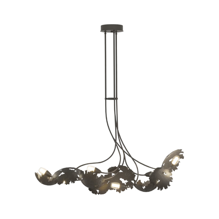Hubbardton Forge 131097 Pangea 6-lt 48" Linear Pendant - Dark Smoke
