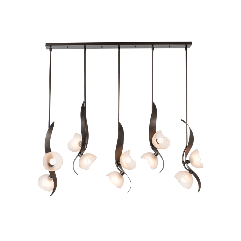 Hubbardton Forge 131098 Mika 10-lt 54" Pendant - Oil Rubbed Bronze