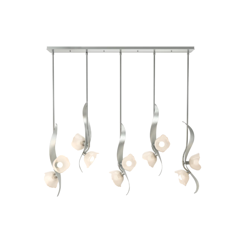 Hubbardton Forge 131098 Mika 10-lt 54" Pendant - Vintage Platinum
