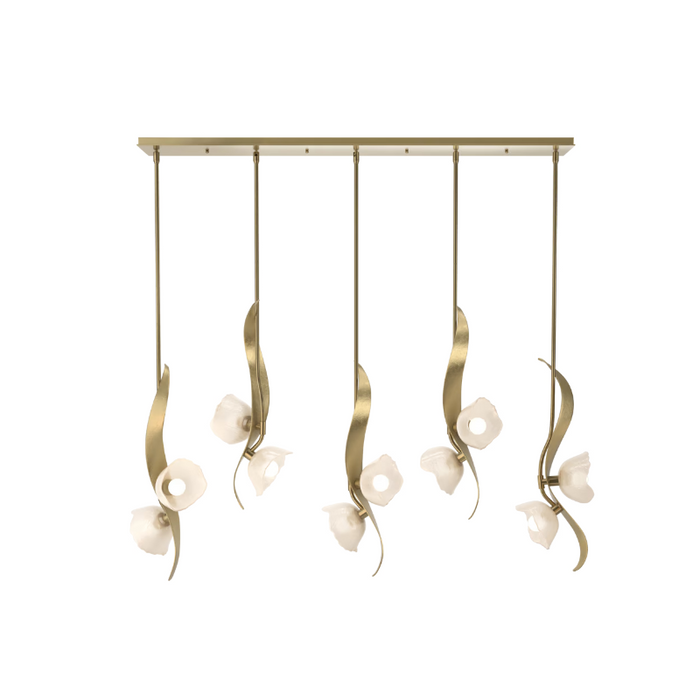 Hubbardton Forge 131098 Mika 10-lt 54" Pendant - Modern Brass