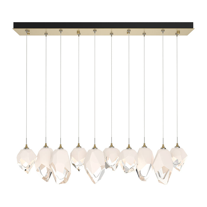 Hubbardton Forge 131145 Chrysalis 10-lt 45" LED Mixed Crystal Pendant